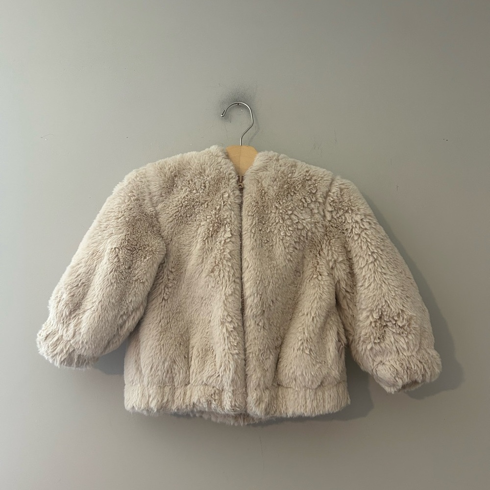 $16 ADD ON Zara Kids Faux Fur Jacket 3-4Y Hanna Andersson Mini Boden Baby Gap